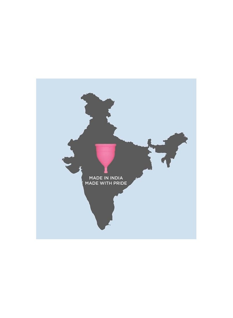 PEE SAFE PEESAFE Reusable Menstrual Cup for Women Medium Size with Pouch - Image 5