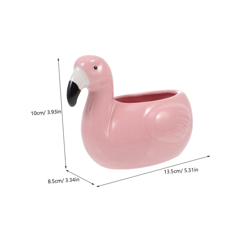 Flamingo Shaped Ceramic Cocktail Cup Lovely Party Mug for Hotel Kitchen - Image 3