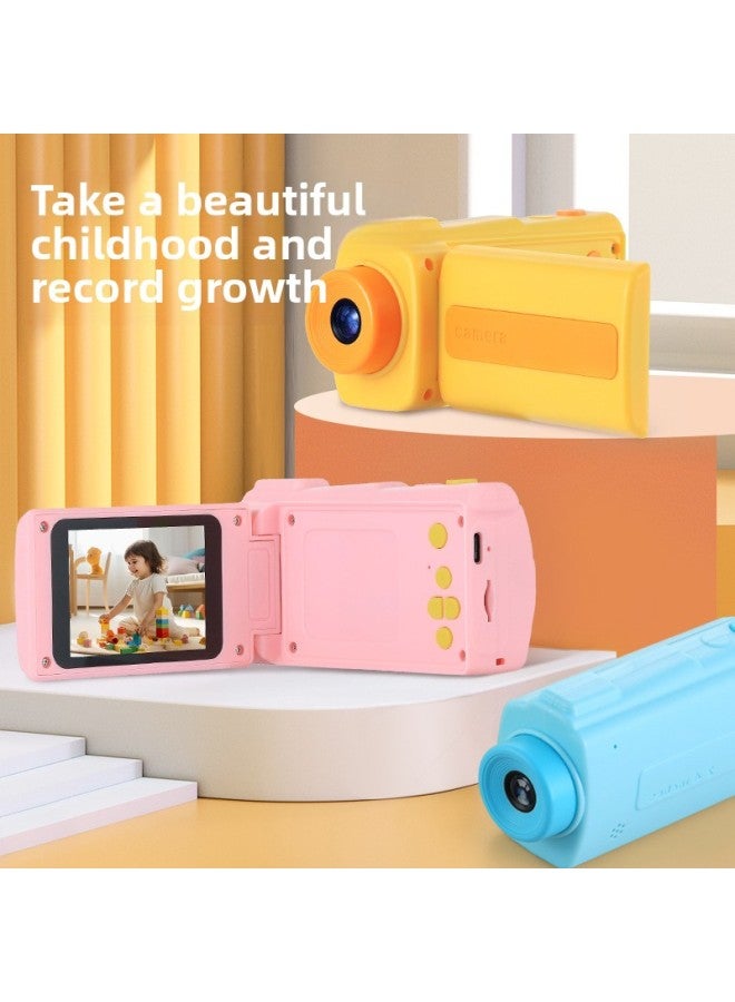 Generic High-definition Kidsren's Handheld DV Camera Digital Camera Toy Gift Machine DV Model-Body Color:Yellow  - Image 2