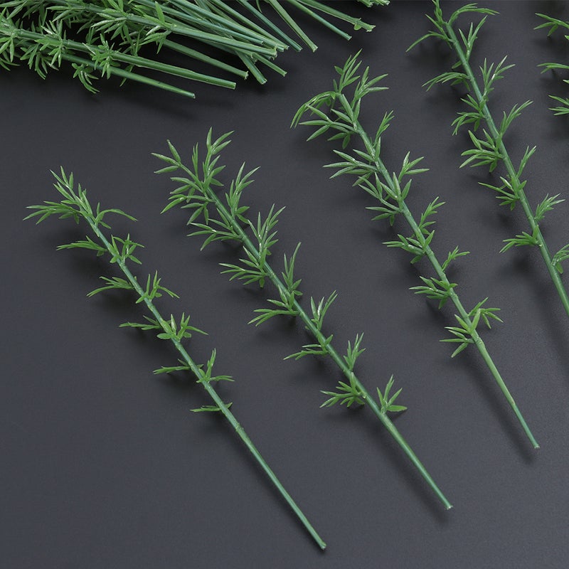 100Pcs Trees Model Miniature Landscape Trees for DIY Crafts Sand Table Scenery (Green) - Image 3