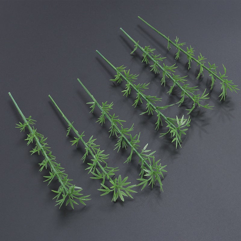 100Pcs Trees Model Miniature Landscape Trees for DIY Crafts Sand Table Scenery (Green) - Image 4