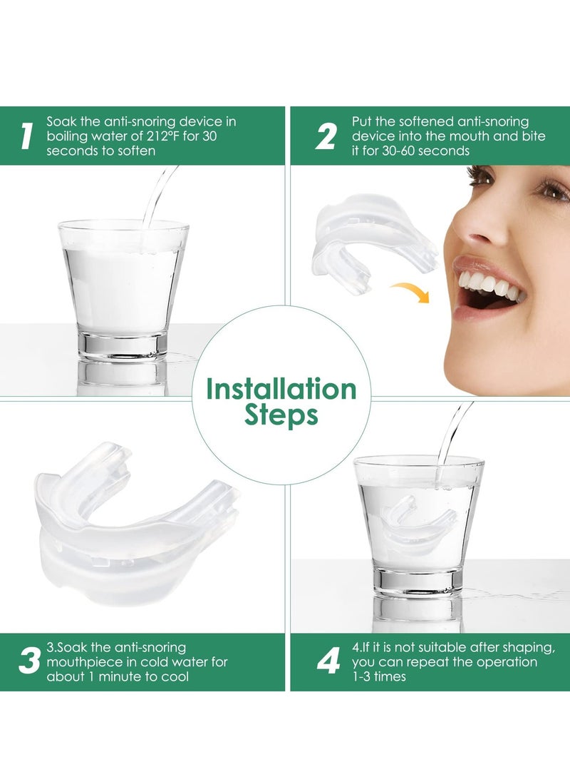 Excefore - Anti Snoring Device, Helps Stop Snoring Anti Snoring Mouthpiece, Snoring Solution Sleeping Bite Guard, Comfortable and Adjustable Grinding Mouthpiece - Image 1