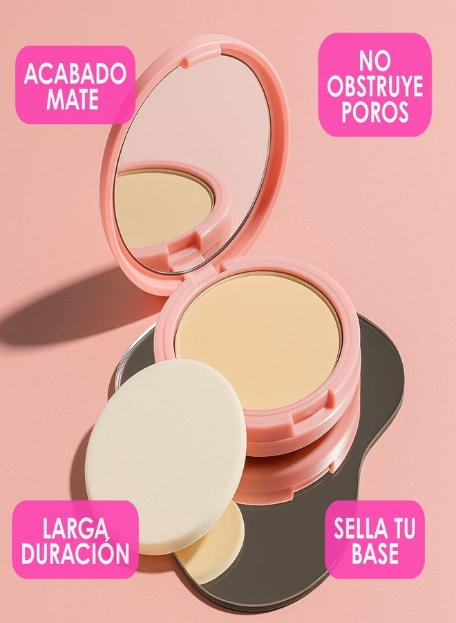 PINK UP Mineral Cover Compact Powder| Make Up| Setting Powder| Pressed Powder| Face Make Up |Long-lasting| Full coverage| Does not clog skin pores| Model PKM300 - Image 5