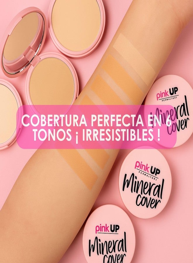 PINK UP Mineral Cover Compact Powder| Make Up| Setting Powder| Pressed Powder| Face Make Up |Long-lasting| Full coverage| Does not clog skin pores| Model PKM300 - Image 3