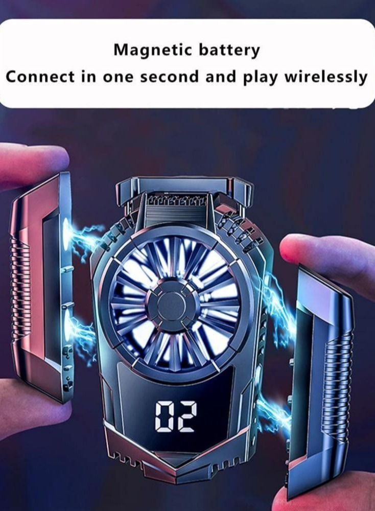 مييلان مبرد الهواتف اللاسلكي الصامت للهواتف المحمولة بتقنية النصف الموصل لجميع أنواع الهواتف من 4.5 إلى 7.5 بوصة للبث المباشر والفلوقات الخارجية والألعاب المحمولة ويتضمن منفذ USB. - Image 5