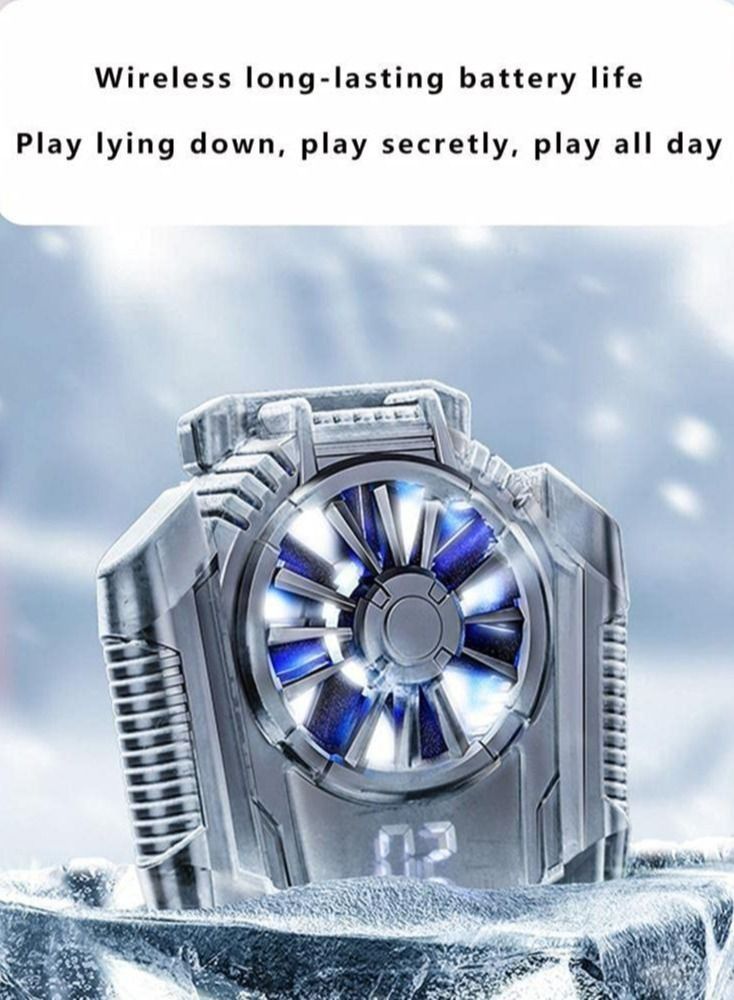 مييلان مبرد الهواتف اللاسلكي الصامت للهواتف المحمولة بتقنية النصف الموصل لجميع أنواع الهواتف من 4.5 إلى 7.5 بوصة للبث المباشر والفلوقات الخارجية والألعاب المحمولة ويتضمن منفذ USB. - Image 4