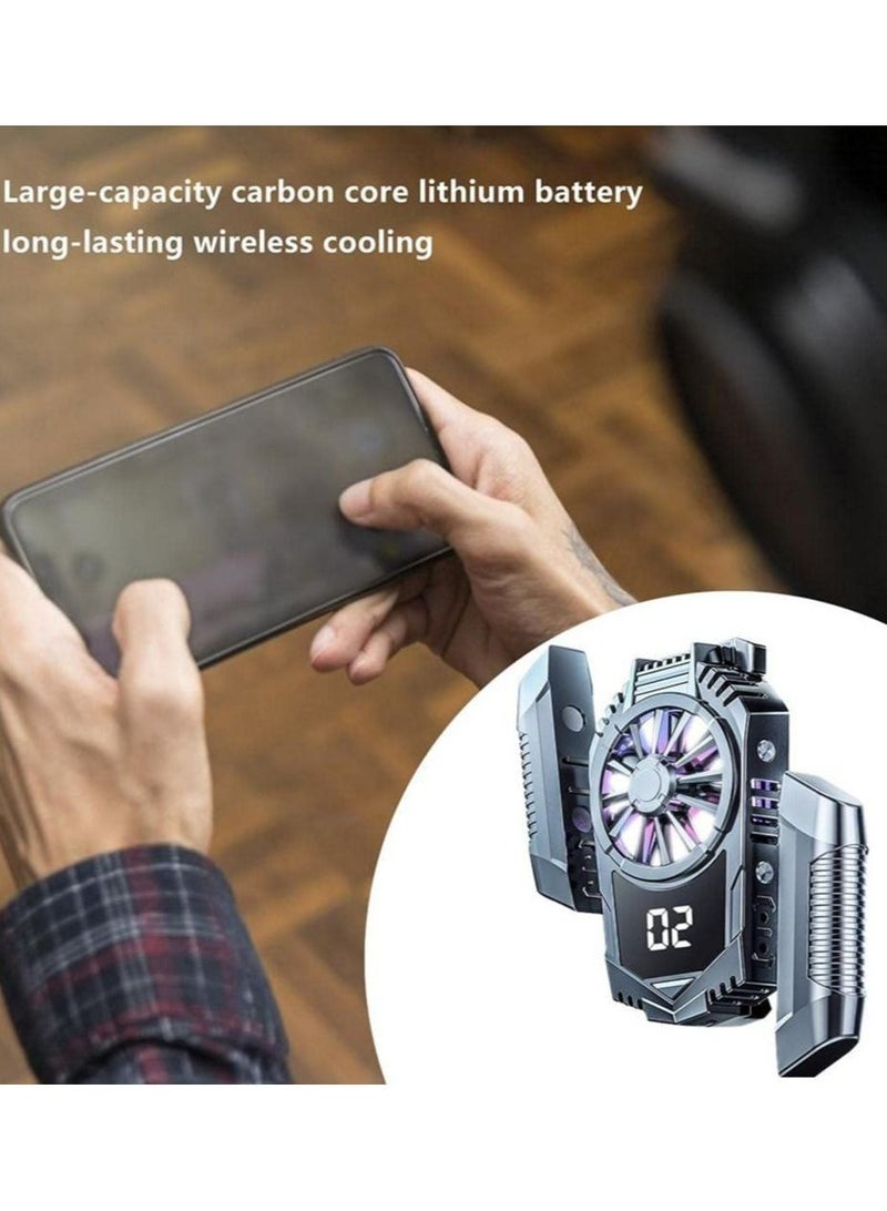 مييلان مبرد الهواتف اللاسلكي الصامت للهواتف المحمولة بتقنية النصف الموصل لجميع أنواع الهواتف من 4.5 إلى 7.5 بوصة للبث المباشر والفلوقات الخارجية والألعاب المحمولة ويتضمن منفذ USB. - Image 3