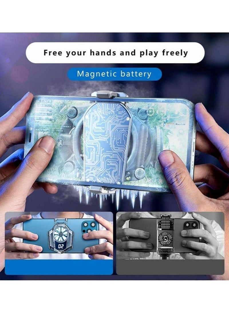 مييلان مبرد الهواتف اللاسلكي الصامت للهواتف المحمولة بتقنية النصف الموصل لجميع أنواع الهواتف من 4.5 إلى 7.5 بوصة للبث المباشر والفلوقات الخارجية والألعاب المحمولة ويتضمن منفذ USB. - Image 2