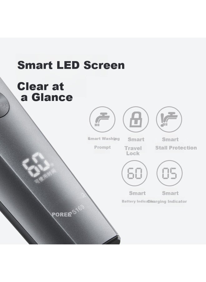 Flyco Borui Series Electric Shaver Beard Trimmer Anti-pinch Washable Fast Charging Wet And Dry Use Ps169 Gift For Boyfriend Elders Holiday Birthday New Year - Image 3