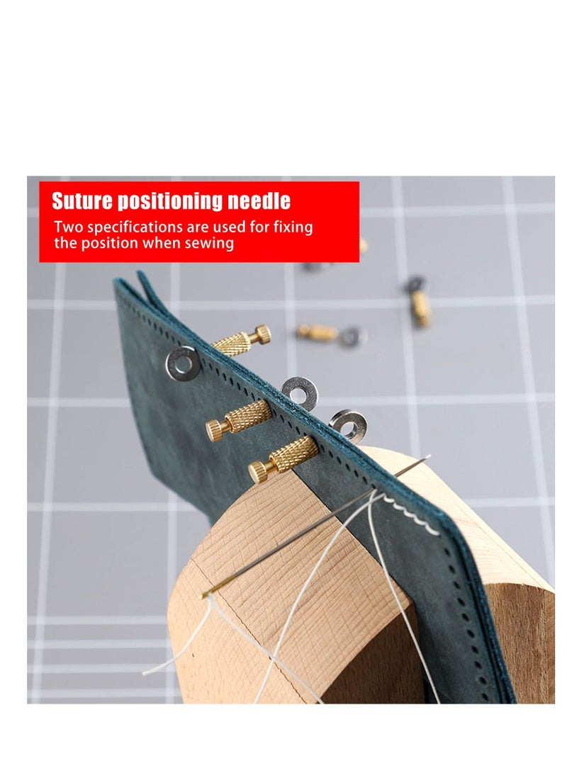 Y&D 12Pcs DIY Leather Located Needles Tools,Position Edges Lock Needle Locking Pin Leathercraft Fixed Suture Handcraft Tools for Fixing The During Auxiliary Stitching - Image 5
