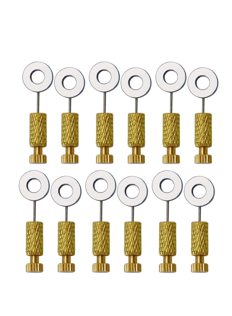 Y&D 12Pcs DIY Leather Located Needles Tools,Position Edges Lock Needle Locking Pin Leathercraft Fixed Suture Handcraft Tools for Fixing The During Auxiliary Stitching - Image 1