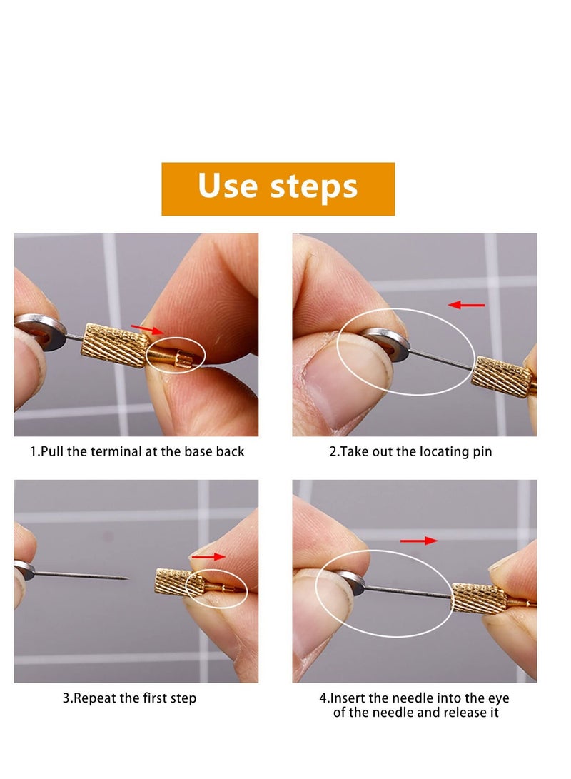 Y&D 12Pcs DIY Leather Located Needles Tools,Position Edges Lock Needle Locking Pin Leathercraft Fixed Suture Handcraft Tools for Fixing The During Auxiliary Stitching - Image 3