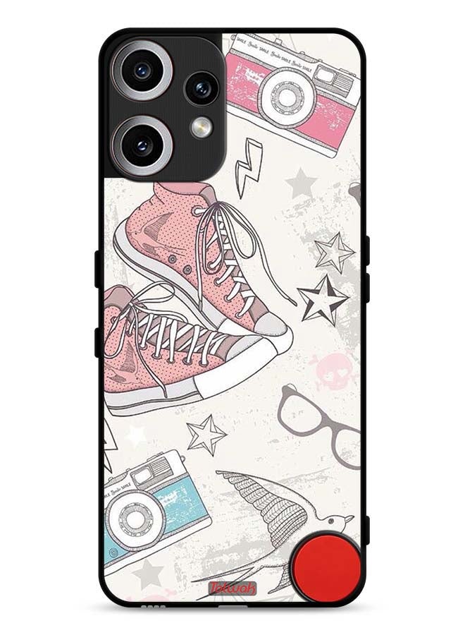 Tolwak Nothing CMF Phone 2 Pro Protective Case Cover Canva Shoes And Camera Art - Image 1