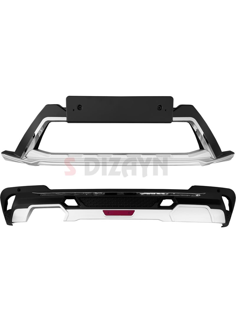 S-Dizayn - Tiguan 2 Front and Rear Bumper Protection Diffuser Set 2016 onwards A+ Quality - Image 1