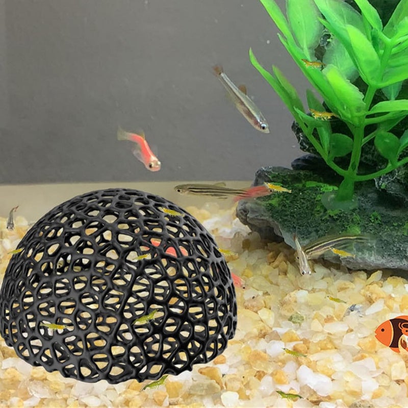 Aquarium Decors Fish Hideouts Ornaments Dome Cave Shelter Landscaping Artificial Corner Appearance ABS Aquariums Hideouts Decors - Image 2