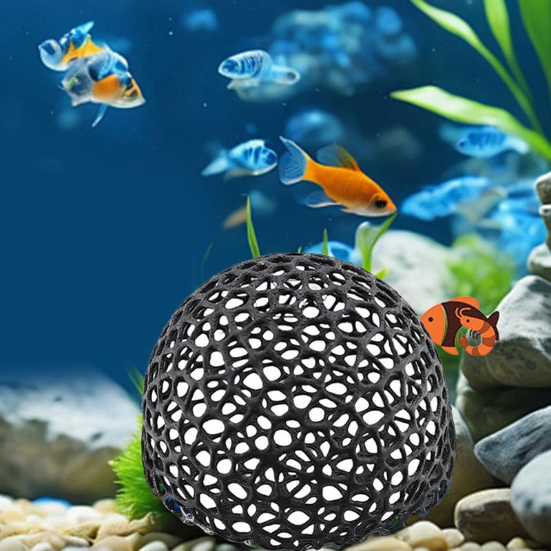 Aquarium Decors Fish Hideouts Ornaments Dome Cave Shelter Landscaping Artificial Corner Appearance ABS Aquariums Hideouts Decors - Image 3