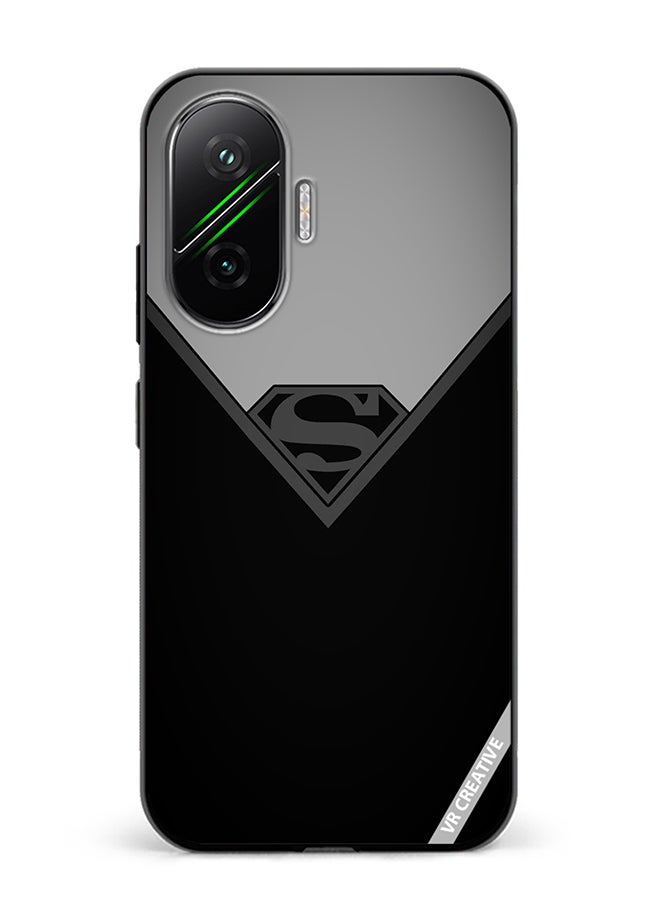 Protective Case Cover For Xiaomi Poco F7 Simple Superman Design Multicolour