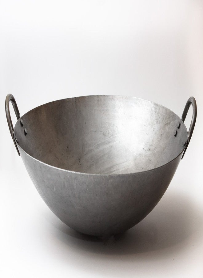 Craft Wok Big 16 Inch Heavy Canton Style Hand Hammered Carbon Steel Wok (Round Bottom) / 731W87 by - Image 3