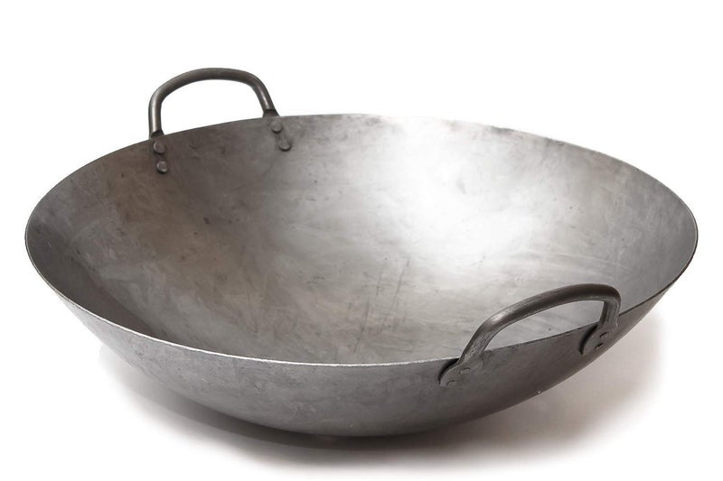 Craft Wok Big 16 Inch Heavy Canton Style Hand Hammered Carbon Steel Wok (Round Bottom) / 731W87 by - Image 1