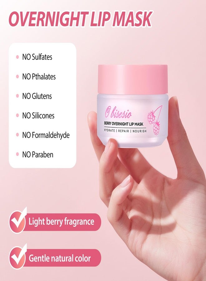 obisesio Lip Sleeping Mask,Moisturizing Lip Balm Containing Squalane and Jojoba Oil,Lip Care Cream That Provides Long-Lasting Moisture and Deep Nourishment,Fruity-Scented Lip Balm,Light and Non-Sticky. - Image 5