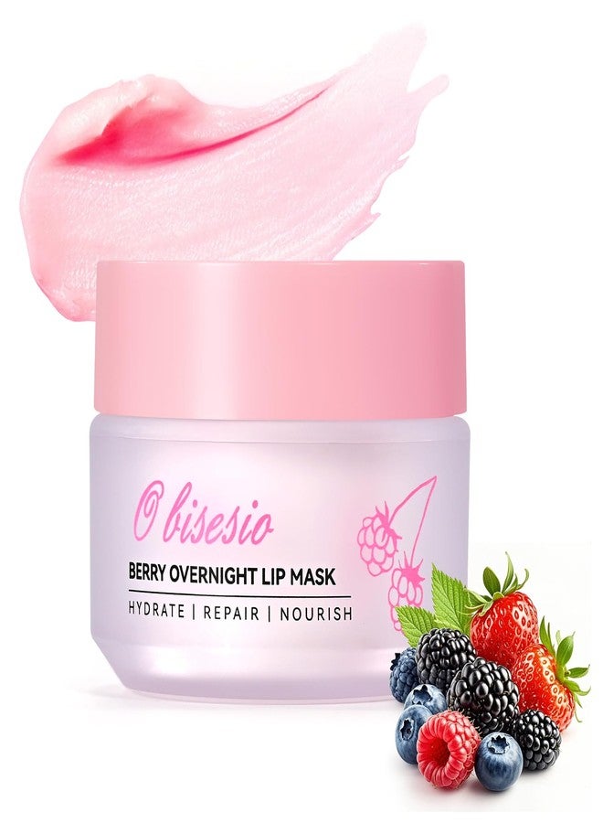 obisesio Lip Sleeping Mask,Moisturizing Lip Balm Containing Squalane and Jojoba Oil,Lip Care Cream That Provides Long-Lasting Moisture and Deep Nourishment,Fruity-Scented Lip Balm,Light and Non-Sticky. - Image 1