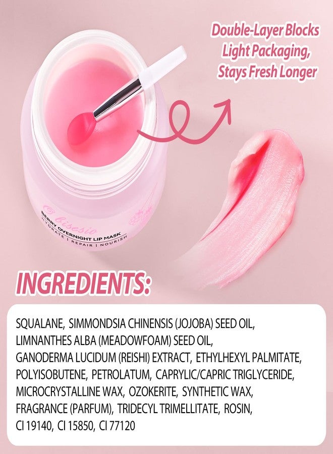 obisesio Lip Sleeping Mask,Moisturizing Lip Balm Containing Squalane and Jojoba Oil,Lip Care Cream That Provides Long-Lasting Moisture and Deep Nourishment,Fruity-Scented Lip Balm,Light and Non-Sticky. - Image 4