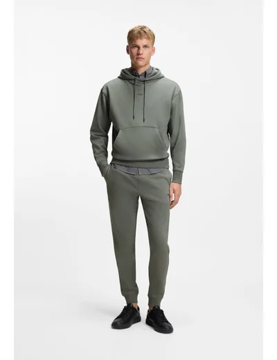 BOSS Cotton-terry tracksuit set with contrast logos