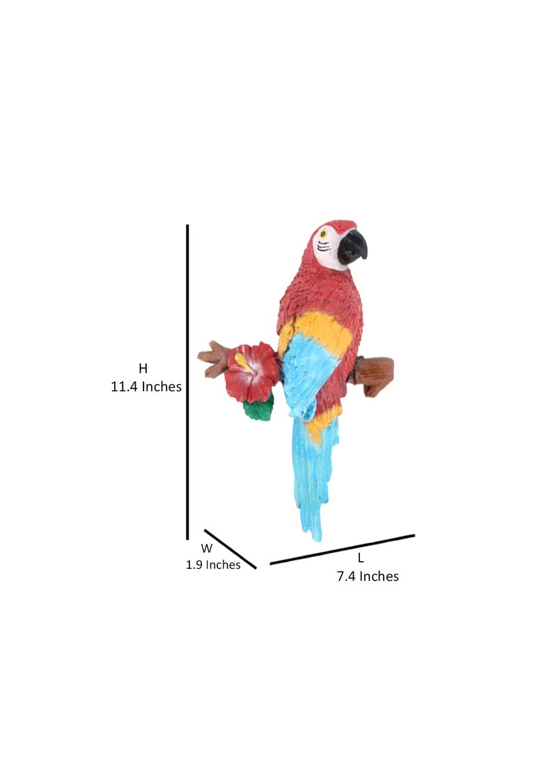 Wonderland - Wonderland Resin Wall Parrot|Garden décor|Outdoor Décor|Wall décor - Image 1