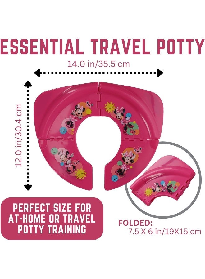 Disney Minnie Mouse "Smile" Folding Potty Seat - Travel Potty Training Seat - Image 2