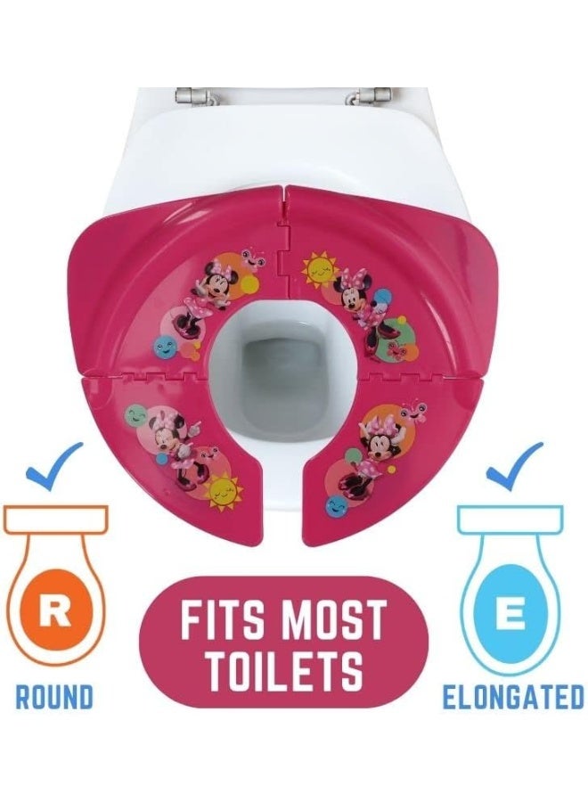 Disney Minnie Mouse "Smile" Folding Potty Seat - Travel Potty Training Seat - Image 4