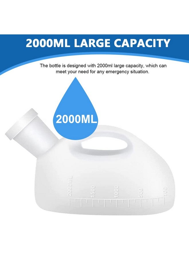 Hannea مجمع البول HANNEA® للرجال، وعاء بول سعة 2000 مل مع أنبوب بطول 5.2 قدم، زجاجة بول خارجية قابلة لإعادة الاستخدام ومضادة للتسرب، إبريق بول للرجال للرحلات والسيارات والتخييم للأطفال والبالغين - Image 5