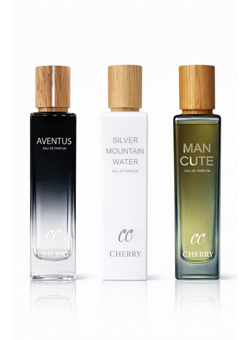 تشيري مجموعة تشيري عطر افينتوس برفيوم 200مل وعطرسلفر ماونتن وتر برفيوم 200مل و مان كيوت برفيوم 200مل - Image 1