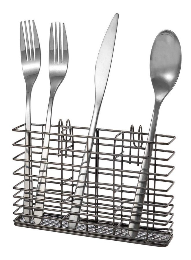 SANNO Stainless Steel Utensil Drying Rack Silverware Holder for Dish Rack, Hanging Cutlery Utensil Holder Silverware Organizer Stainless Steel Rack with Hooks - Image 1