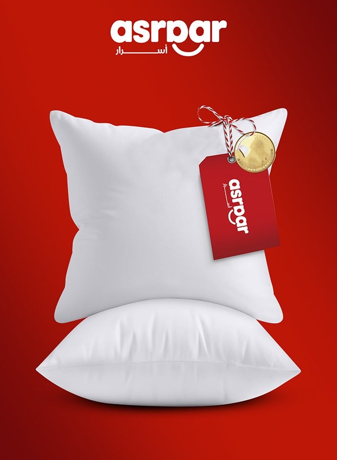 أسرار 4 قطع | حشوة مخده من المايكروفايبر - أبيض - 45x45 سم - Image 5