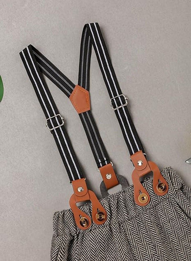 Baby Boys Clothes Baby Gentleman Formal Dress Romper with Vest  Detachable Suspender Pants Bowtie Beret Hat - Image 4