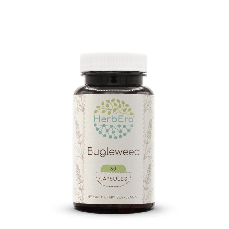 HerbEra Bugleweed 60 Capsules 300 mg Made with Bugleweed Lycopus Virginicus Dried Herb 60 Capsules