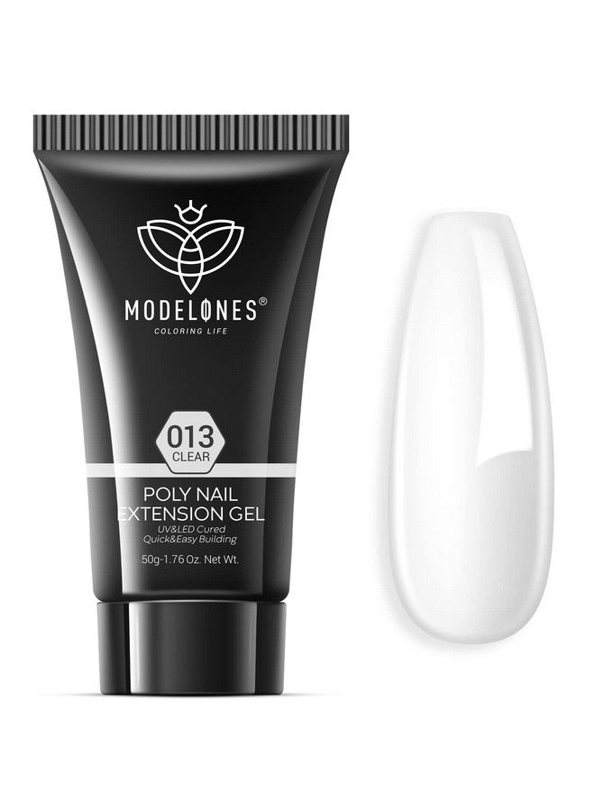 modelones Poly Nail Gel Builder 50Ml 176Oz Clear Color Nail Extension Gel Enhancement Nail Thickening Acrylic Extension Trial Professional Technician Tool - Image 2