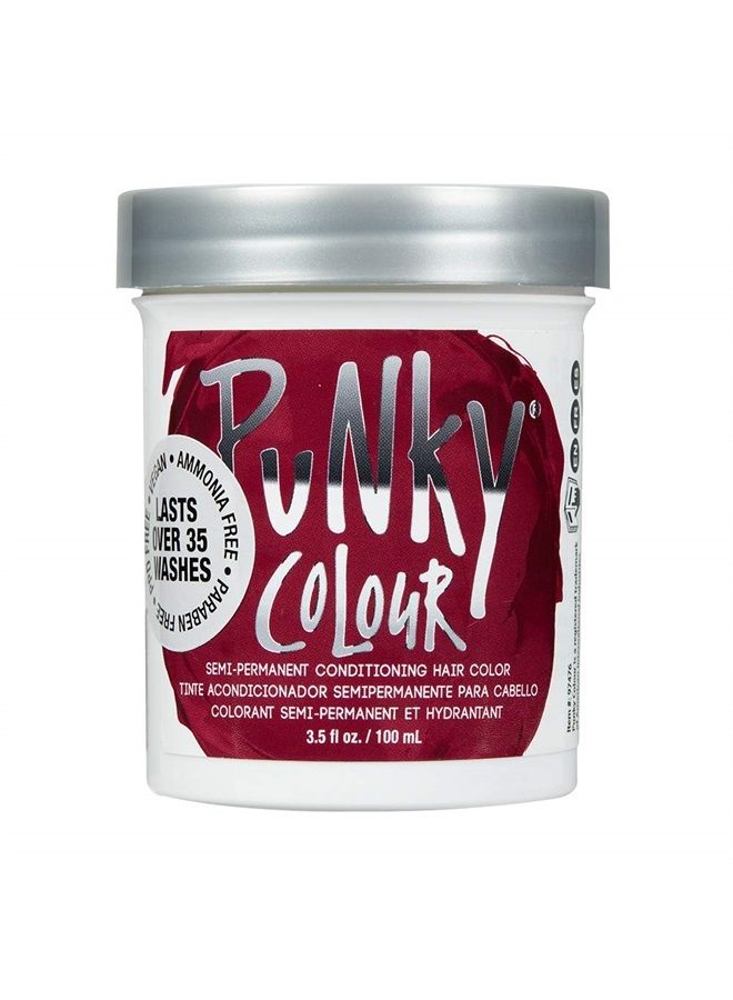 Punky Red Wine Semi Permanent Conditioning Hair Color, Non-Damaging Hair Dye, Vegan, PPD and Paraben Free, Transforms to Vibrant Hair Color, Easy To Use and Apply Hair Tint, lasts up to 35 washes, 3.5 - Image 1