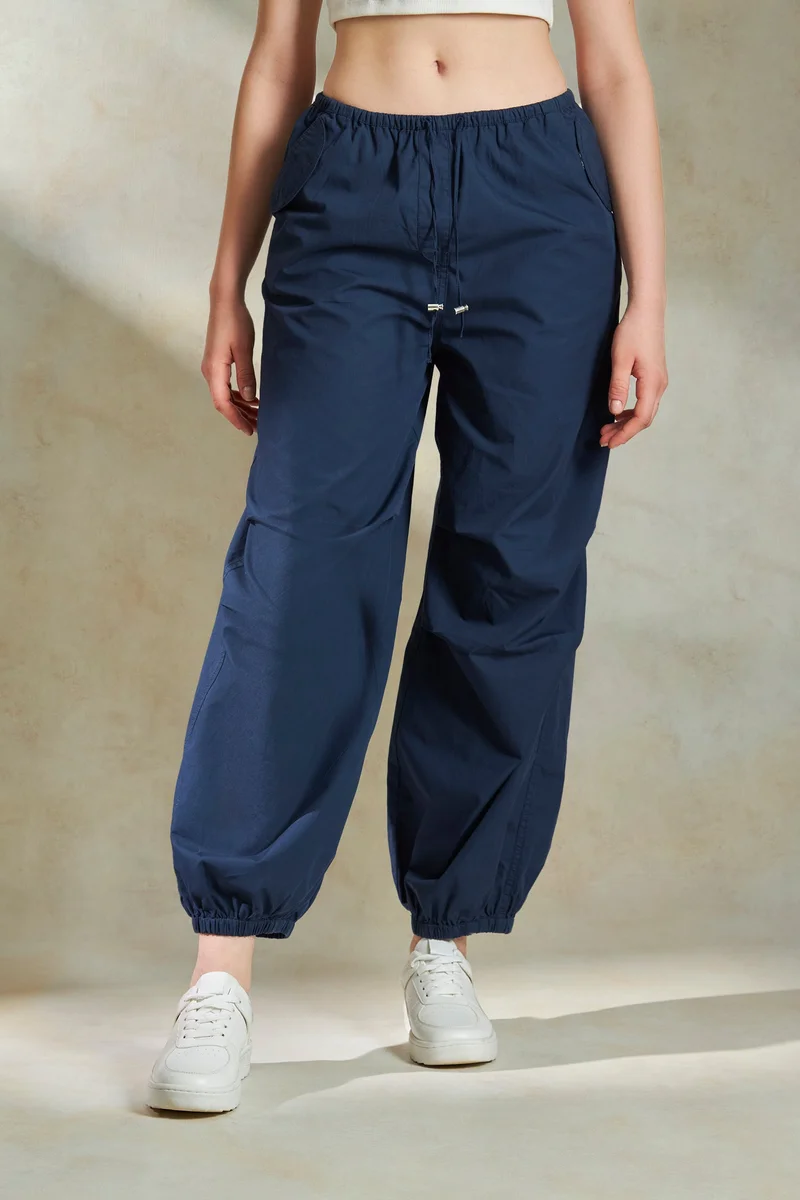 Virgio Cotton Parachute Daywear Pants for Women