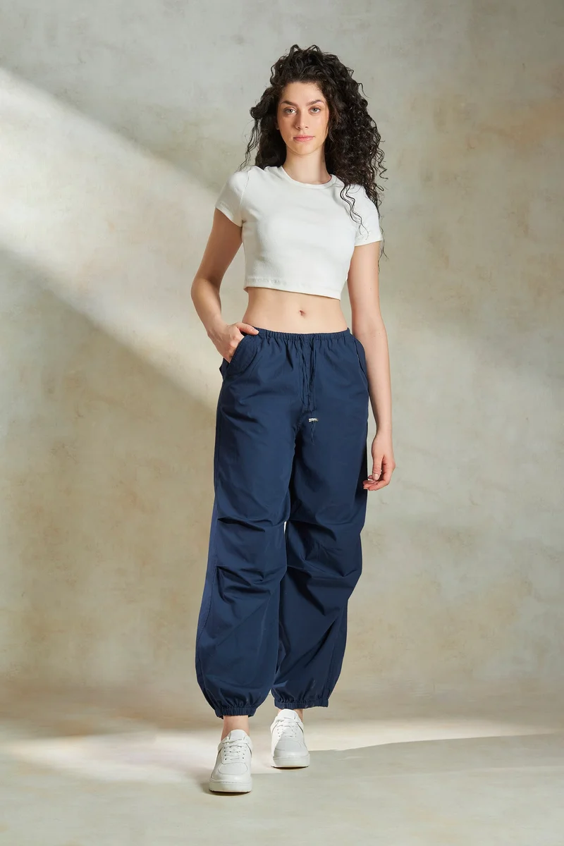Virgio Cotton Parachute Daywear Pants for Women