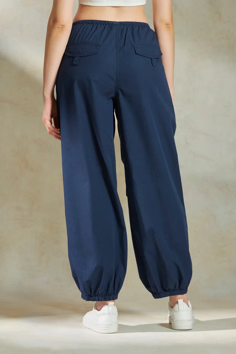 Virgio Cotton Parachute Daywear Pants for Women