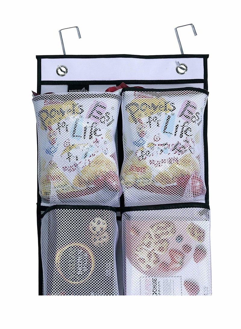 Pockets Over Door Shoe Storage Organiser Hanging Organizer Rack with Hooks Foldable Polyester Cotton Fabric Wardrobes for Gloves Hat Cup Toy  - Image 3