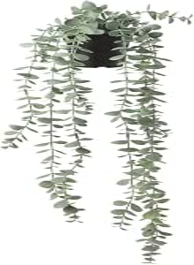 Artificial Hanging Plant Waterfall Design 70cm Faux Trailing Vine with 9cm Pot for Indoor Outdoor Home Office Decor Realistic Greenery Wall Display