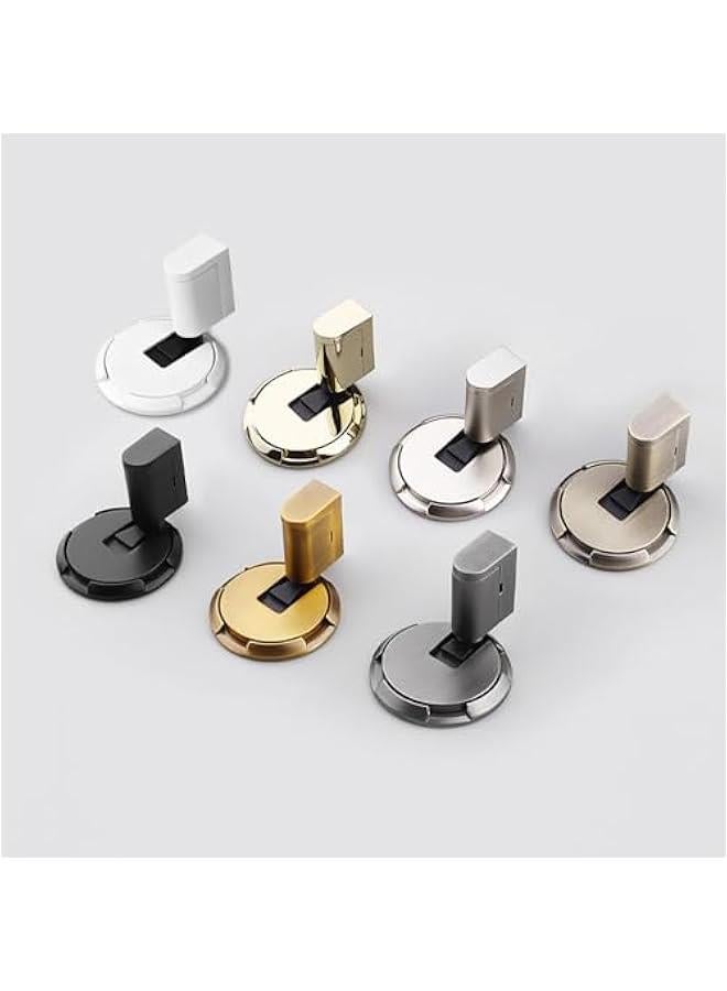 Generic Mechanical Floor Door Stopper,Wind-resistant Mechanical Silent Door Stop,2024 Upgrade Heavy Duty Adjustable Magnetic Door Stoppers,Magnetic Door Catch Holder Windproof Door Stopper (1, Brushed Nicke  - Image 5