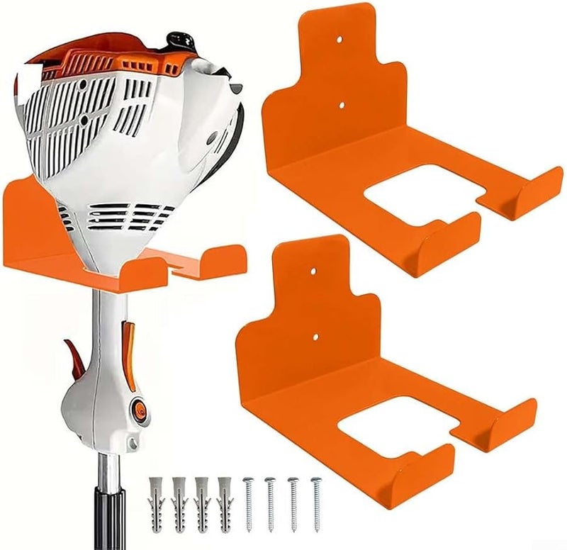 Heavy Duty Wall Mount Tool Storage Rack 3 Pack for Garden Garage Black - Image 5