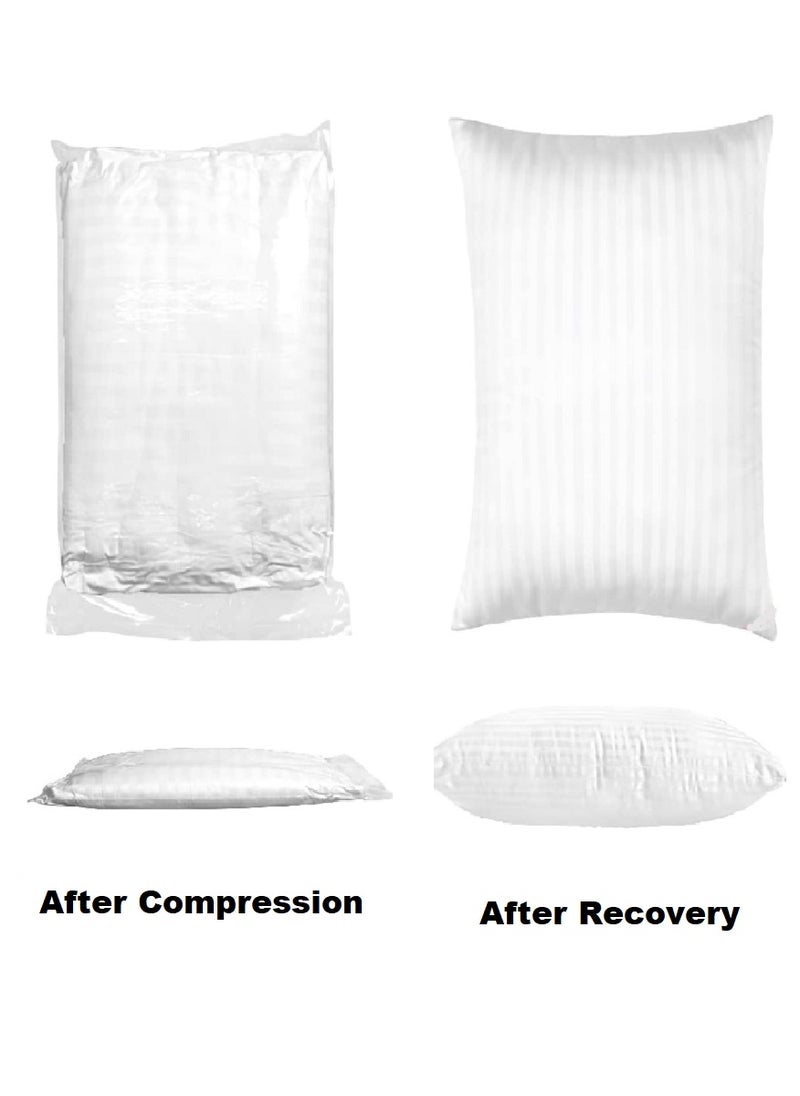 بلوبيري لحاف ملحق مبطن سادة أبيض مقاس واحد 160X220Cm مع وسادة 1 قطعة - Image 3