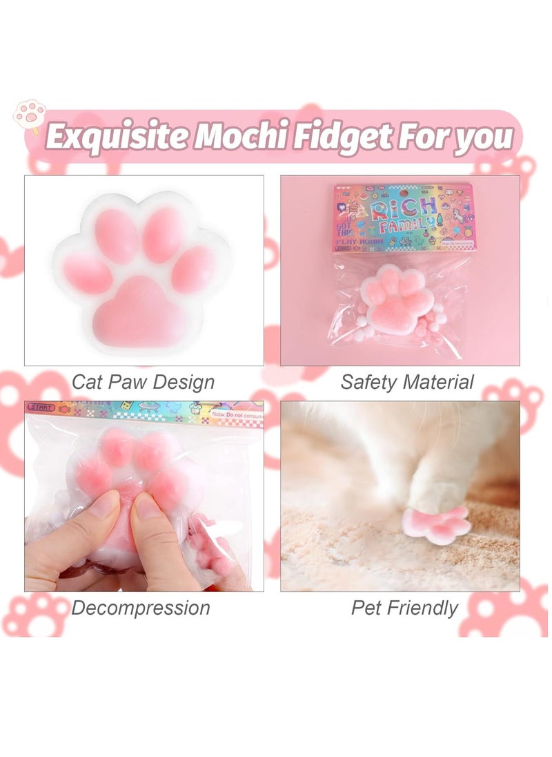 GUDOO Cat Paw Squishy Sensory Toy Mochi Squishies Fidget Toys for Adults Autism Stress Relief Teenage Party Favor  - Image 2