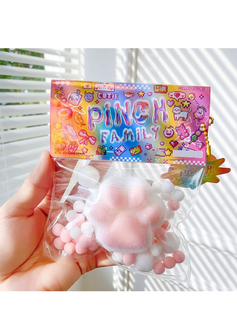 GUDOO Cat Paw Squishy Sensory Toy Mochi Squishies Fidget Toys for Adults Autism Stress Relief Teenage Party Favor  - Image 1