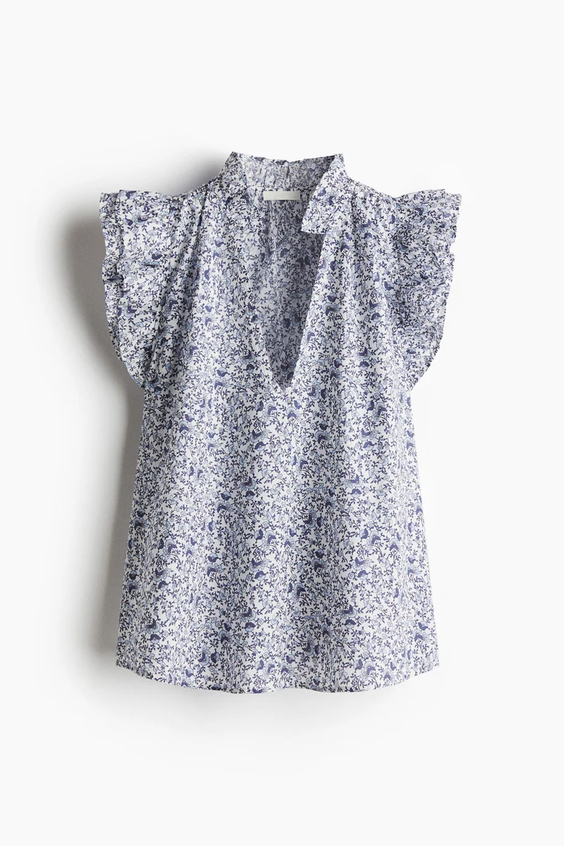 اتش اند ام Frill-trimmed blouse