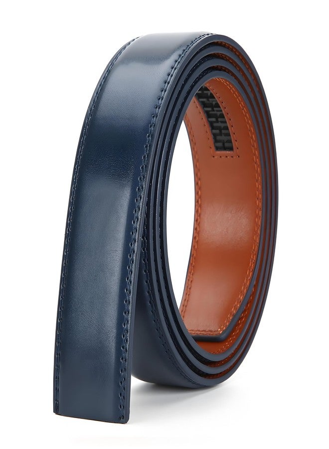 Nelbons Men's Leather Ratchet Belt ly 35mm 1 3/8,Leather Belt without Buckle - Image 2